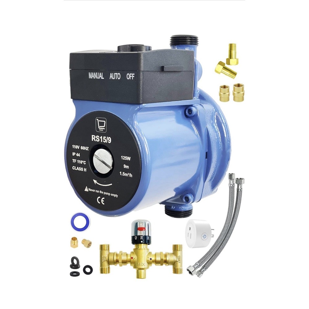 DILIGUALA Instant Hot Water Recirculating Pump Kit for Tank Water Heater